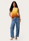 Enfim - Blusa Evasê Degradê Laranja - variação: Laranja