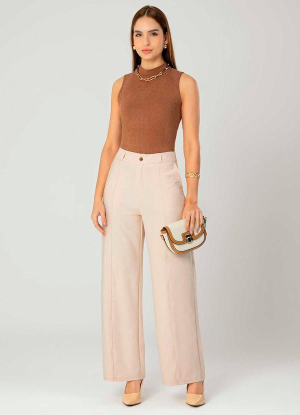 Gris - Blusa Feminina Adulta Versátil Bege 2