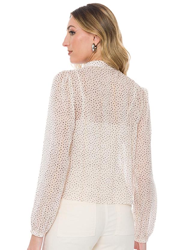 Doce Trama - Blusa Feminina Bege 2