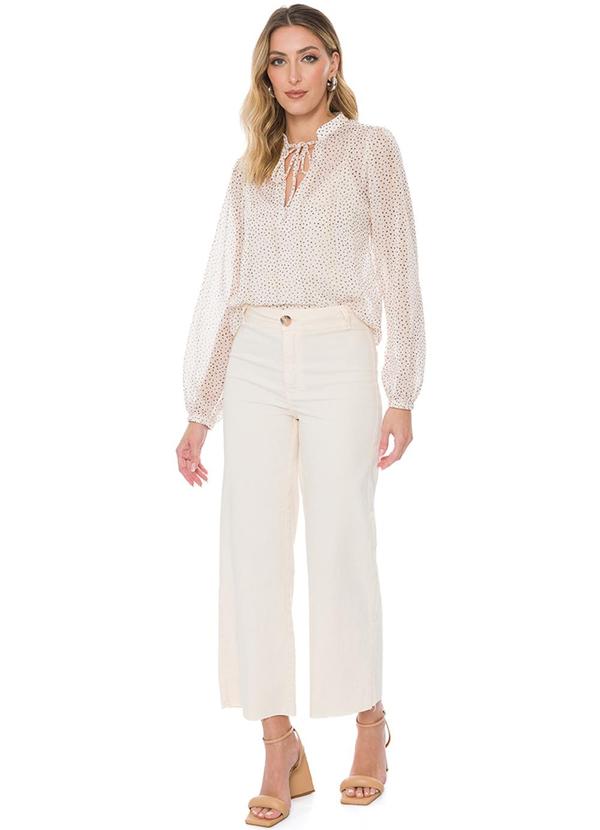 Doce Trama - Blusa Feminina Bege 3