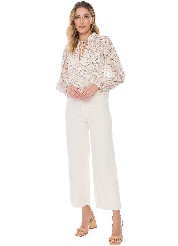 Doce Trama - Blusa Feminina Bege 5