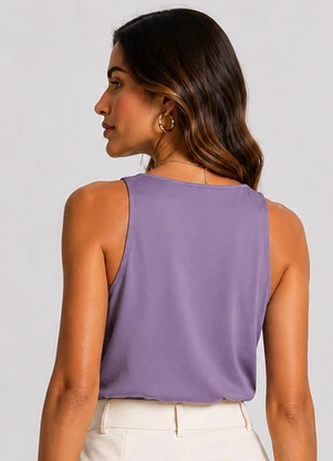 Infinita Cor - Blusa Feminina Degrade com Limpeza Roxo - INFINITA COR