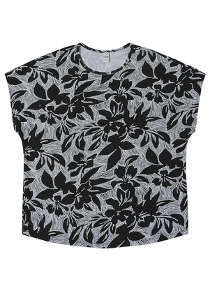 Rovitex - Blusa Feminina em Viscotorcion Preto - ROVITEX