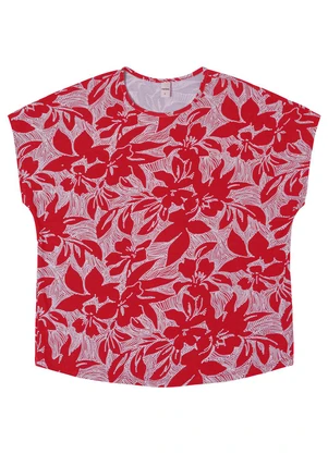 Rovitex - Blusa Feminina em Viscotorcion Vermelho - ROVITEX