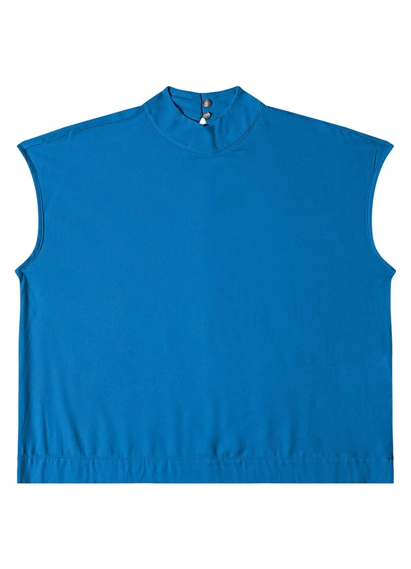 Endless - Blusa Feminina Gola Alta Azul