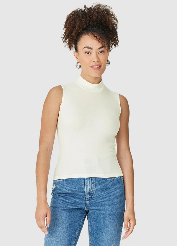 Malwee - Blusa Feminina Justa em Ribana Bege