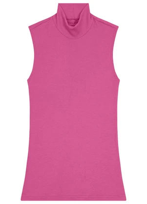 Malwee - Blusa Feminina Justa em Ribana Rosa - MALWEE