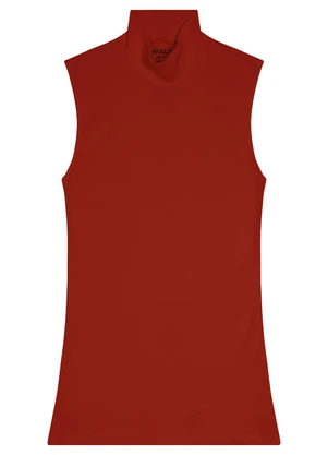 Malwee - Blusa Feminina Justa em Ribana Terracota - MALWEE