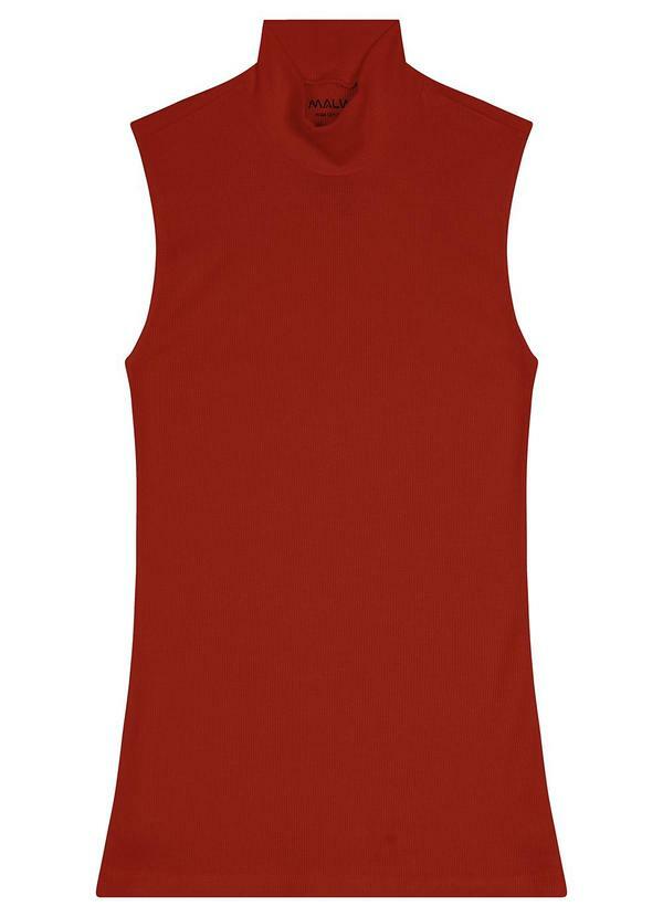 Malwee - Blusa Feminina Justa em Ribana Terracota