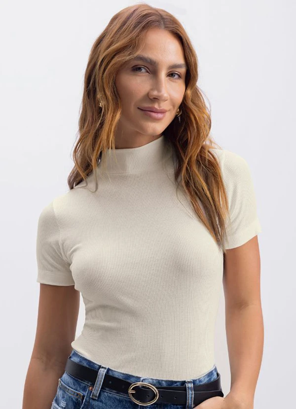 Essendi - Blusa Feminina Natural