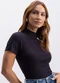 Essendi - Blusa Feminina Natural - variação: Preto