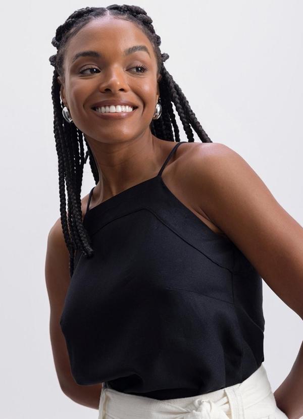 Essendi - Blusa Feminina Preto