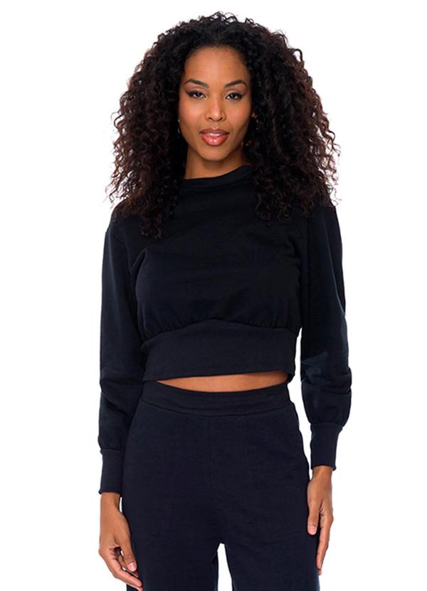 Doce Trama - Blusa Feminina Preto