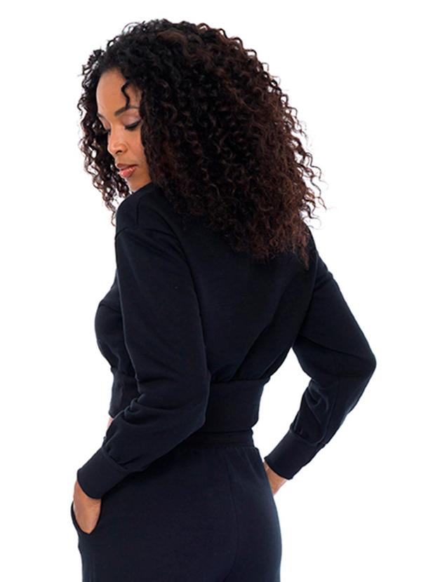 Doce Trama - Blusa Feminina Preto 2