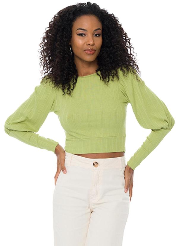 Doce Trama - Blusa Feminina Verde