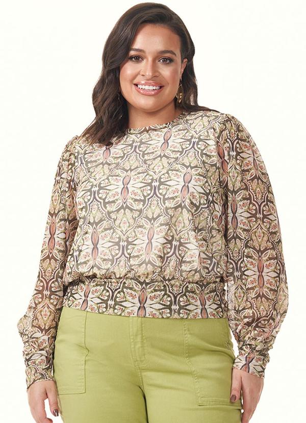 Lisamour - Blusa Feminina Verde