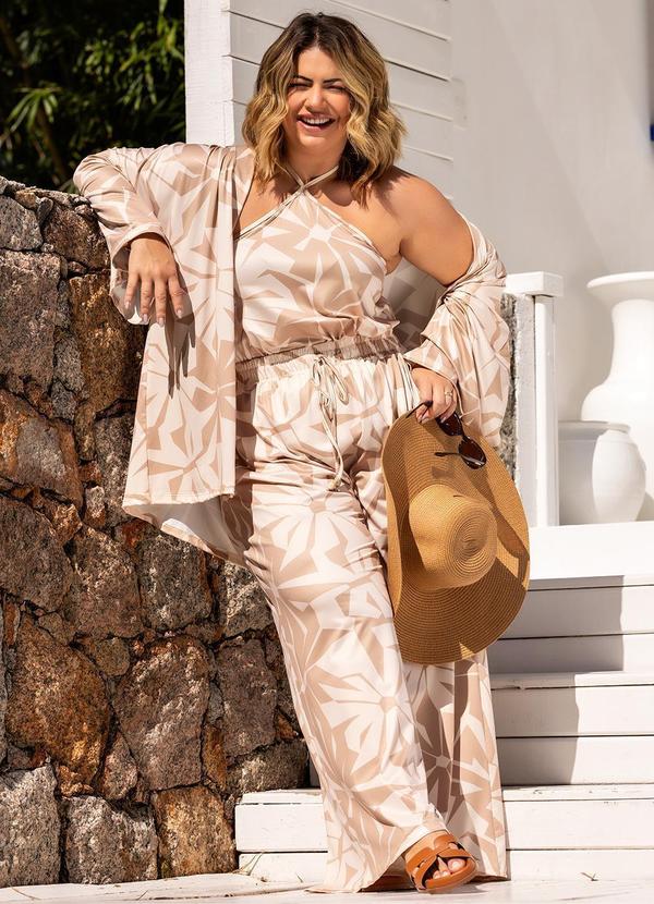 Quintess - Blusa Floral Abstrato em Malha Crepe 14