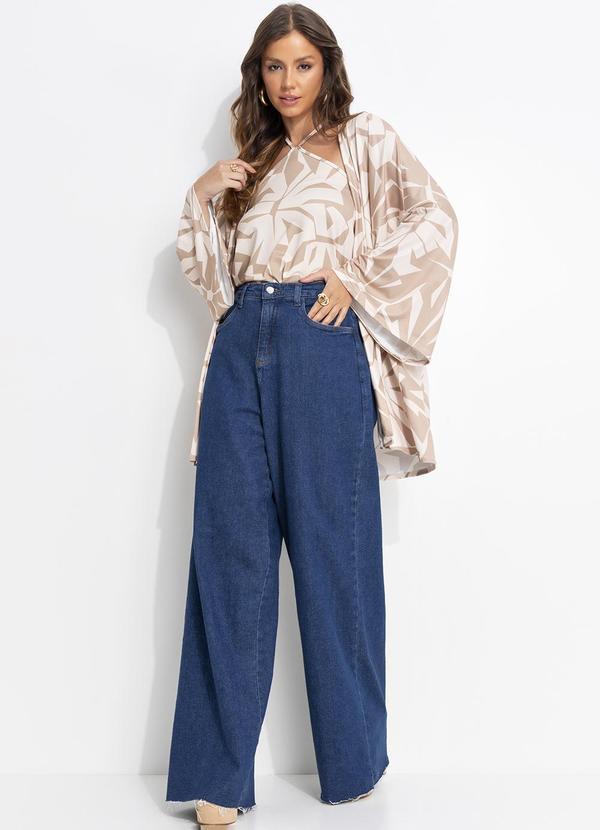 Quintess - Blusa Floral Abstrato em Malha Crepe 3