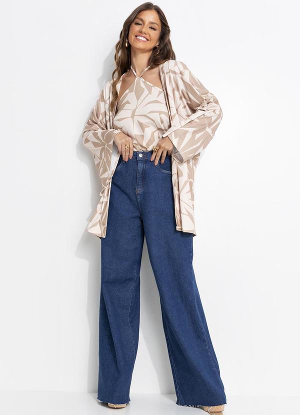 Quintess - Blusa Floral Abstrato em Malha Crepe 5