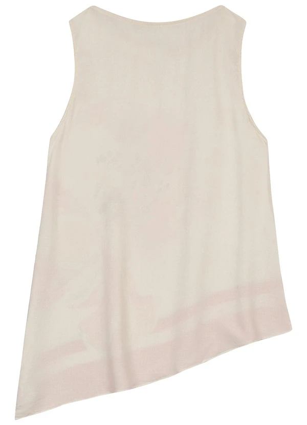 Malwee - Blusa Floral Assimétrica Off White 3