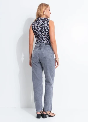 Quintess - Blusa Floral Off White em Tule - QUINTESS