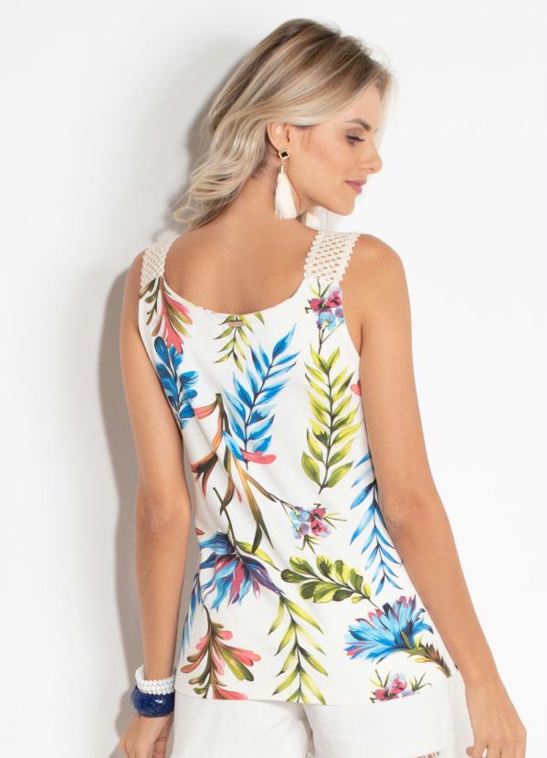 Quintess - Blusa Folhagem com Detalhe de Aviamento na Alça 2