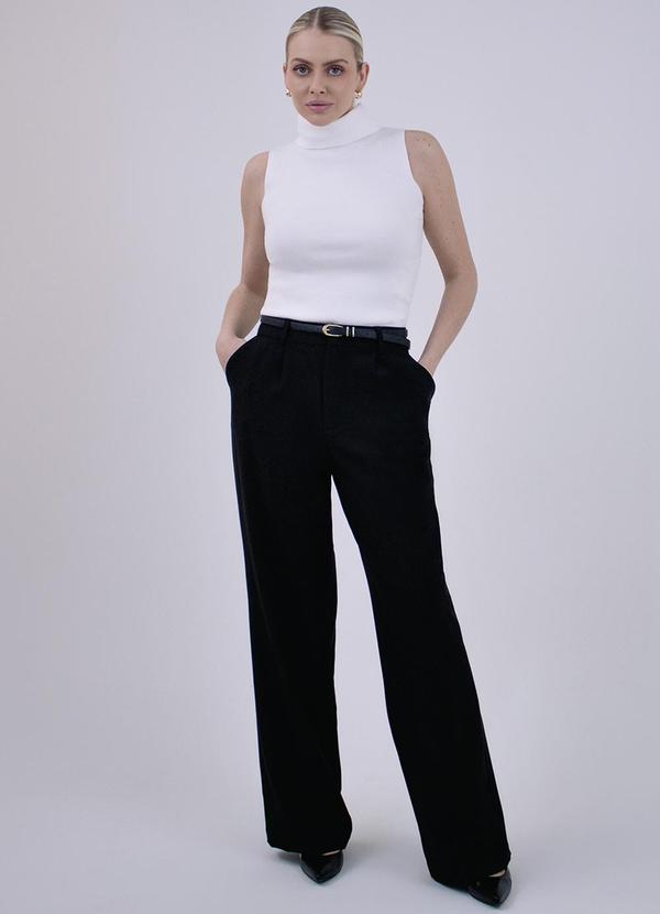 Principessa - Blusa Gola Alta de Tricot Off White Caetana 3