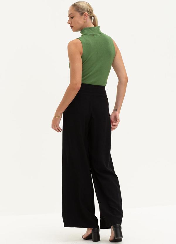 Principessa - Blusa Gola Alta de Tricot Verde Folha Caetana 4