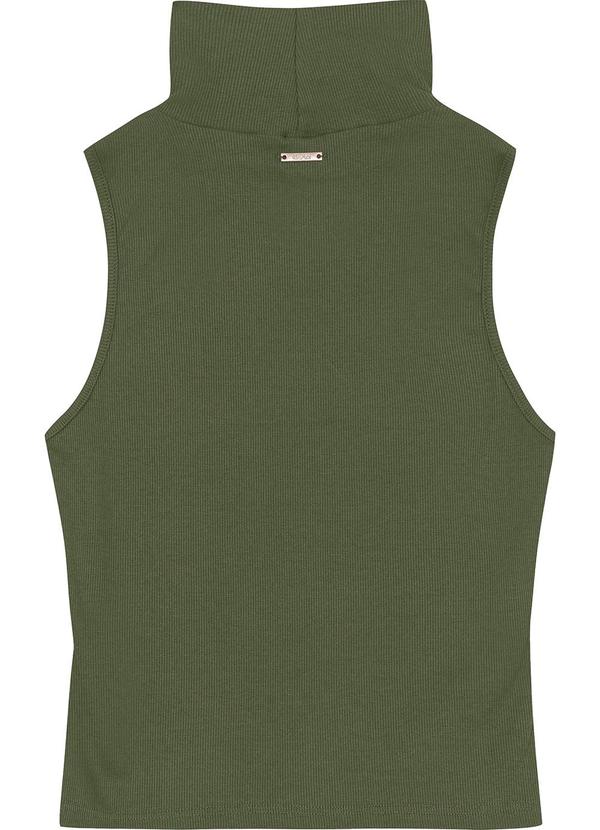 Enfim - Blusa Gola Alta em Ribana Verde 2