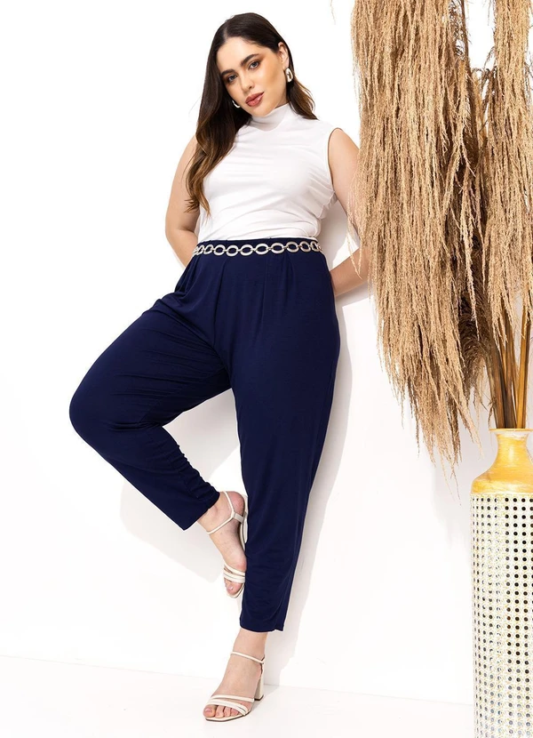 Quintess - Blusa Gola Alta sem Mangas Branca Quintess 16