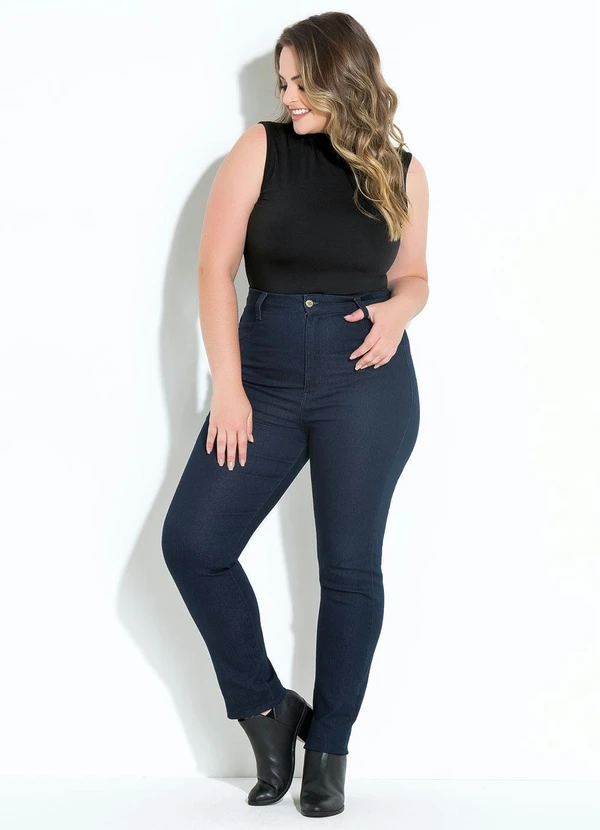 Quintess - Blusa Gola Alta sem Mangas Preta Quintess 14