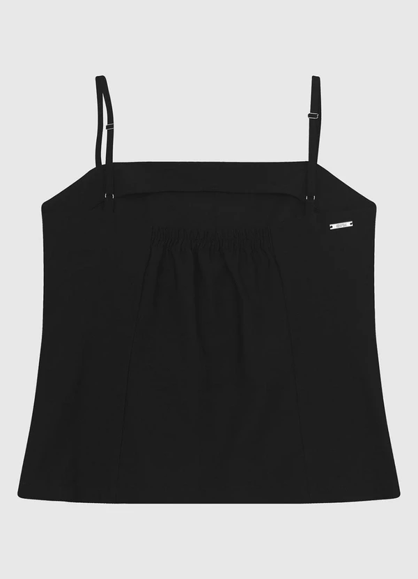 Enfim - Blusa Justa Alfaiataria Preto 2