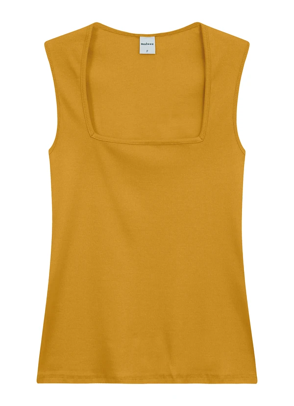 Malwee - Blusa Justa Canelada Amarelo