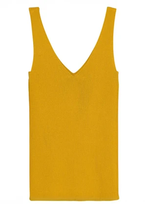 Enfim - Blusa Justa Canelada Amarelo - ENFIM