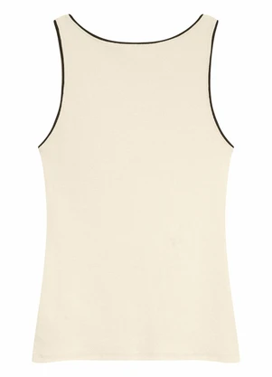 Malwee - Blusa Justa Canelada Off White - MALWEE