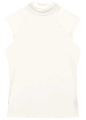 Enfim - Blusa Justa Canelada Off White - ENFIM