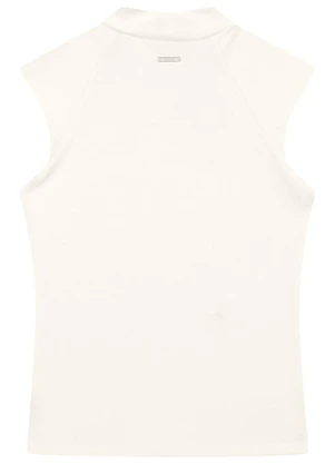 Enfim - Blusa Justa Canelada Off White - ENFIM