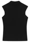 Enfim - Blusa Justa Canelada Preto - variação: Preto