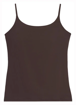 Enfim - Blusa Justa com Bojo Café - ENFIM