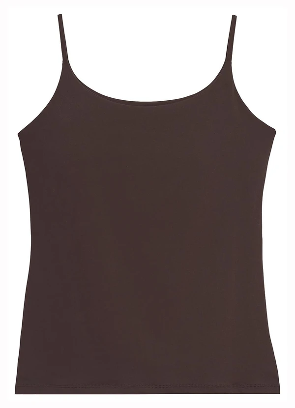 Enfim - Blusa Justa com Bojo Café