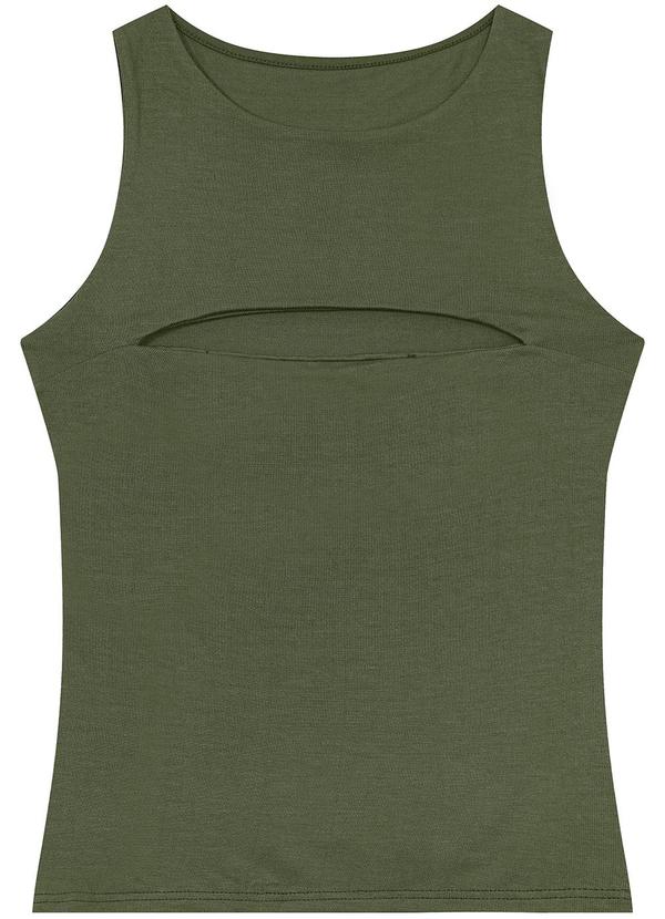 Enfim - Blusa Justa Cut Out Verde 1