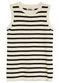 Malwee - Blusa Justa em Tricô Listrado Verde - variação: Preto