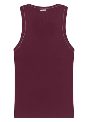 Enfim - Blusa Justa em Tricot Bordô - ENFIM