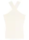 Enfim - Blusa Justa em Tricot Canelado Off White - variação: Off White