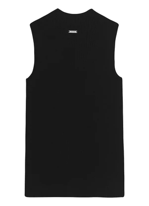 Enfim - Blusa Justa em Tricot Preto - ENFIM
