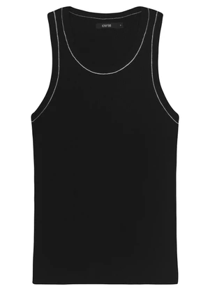 Enfim - Blusa Justa em Tricot Preto - ENFIM
