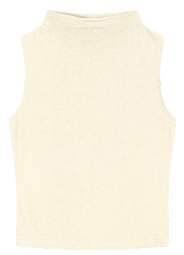 Enfim - Blusa Justa em Viscose Off White 4