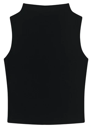 Enfim - Blusa Justa em Viscose Preto - ENFIM