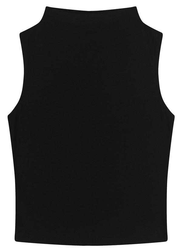 Enfim - Blusa Justa em Viscose Preto