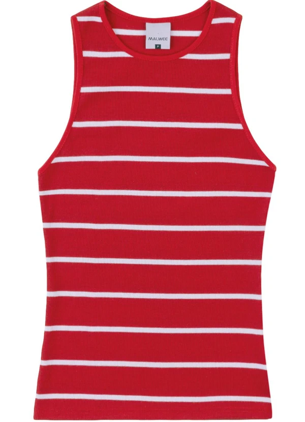 Malwee - Blusa Justa Listrada Vermelho 3